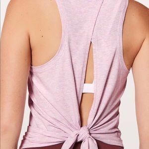 NWT Lululemon all tied up pima cotton pink tank 4